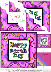 Birthday Celebrations - Wavy Corner side stacker Topper