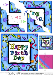 Birthday Celebrations - Wavy Corner side stacker Topper