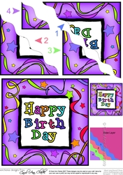 Birthday Celebrations - Wavy Corner side stacker Topper