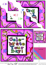 Celebrate Your Day - Wavy Corner side stacker Topper