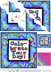 Celebrate Your Day - Wavy Corner side stacker Topper