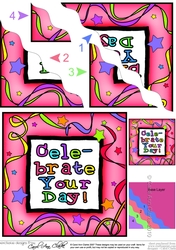 Celebrate Your Day - Wavy Corner side stacker Topper