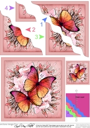 Butterflies & Flowers Wavey Corner Stacker