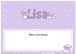 Large DL Merry Christmas LISA insert