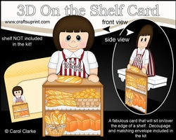 3D On the Shelf Card Kit - Dorla works at the Bread & Bun Bakery