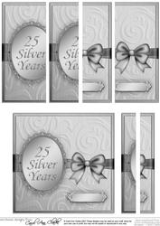 Elegant Metallic Greeting Card with Side Stacker