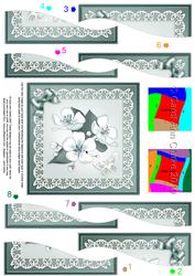 Apple Blossom Quick Card with Wavy Spiral Side Stacker