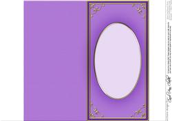 Dl 'gold Metallic Frame' Card Front or Insert
