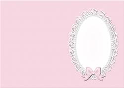 A5 Pearls and Lace Card Front or Insert