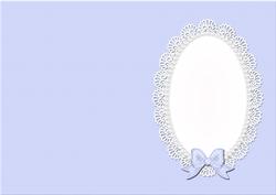 A5 Pearls and Lace Card Front or Insert