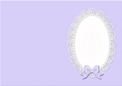 A5 Pearls and Lace Card Front or Insert