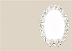 A5 Pearls and Lace Card Front or Insert