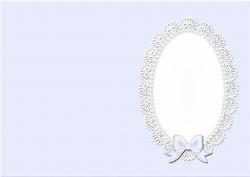 A5 Pearls and Lace Card Front or Insert