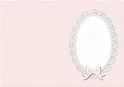 A5 Pearls and Lace Card Front or Insert
