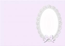 A5 Pearls and Lace Card Front or Insert