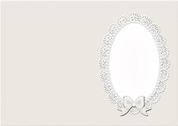 A5 Pearls and Lace Card Front or Insert