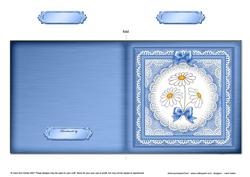 Denim and Daisies Cut and Fold Quick Card