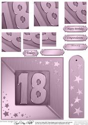 18th Metallic Age Quick Card with Twisted Pyramage