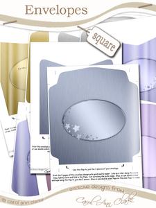 Metallic Age Matching Square Envelope Kit