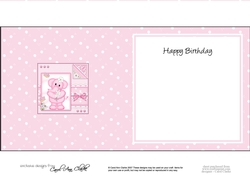 Lola Elephant & Lace square landscape insert