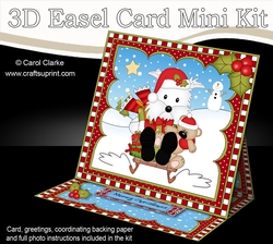 3D Easel Card Mini Kit - Little Westie Dog