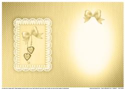 Greetings, Lace and Pearls Matching Insert A5 Portrait