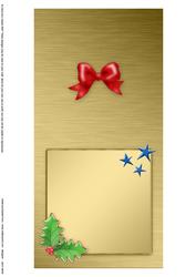 Elegant Christmas Greeting Matching Insert Square Landscape