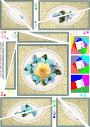 Flowers and Pearls Quick Card Twisted Spiral Side Stacker