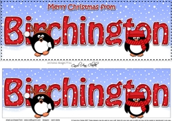 Large DL Merry Christmas from BIRCHINGTON 3D decoupage
