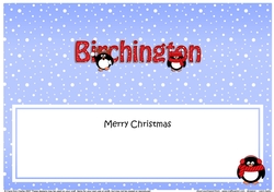 Large DL Merry Christmas from BIRCHINGTON insert