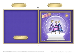 Christmas Trees - Snowglobe Quick Cut and Fold Card