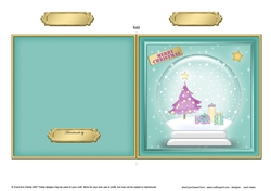Christmas Tree - Snowglobe Quick Cut and Fold Card