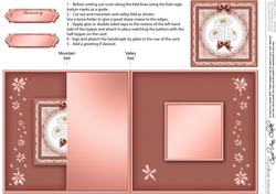 Denim and Daisies No-hole Fold Back Card