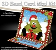 3D Easel Card Mini Kit - Christmas Tree has lots of Presents