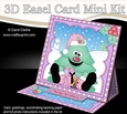 3D Easel Card Mini Kit - Christmas Tree has lots of Presents