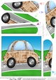 Funky Painted Car Fan Pyramage Topper