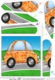 Funky Painted Car Fan Pyramage Topper