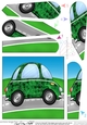 Funky Painted Car Fan Pyramage Topper