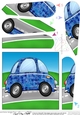 Funky Painted Car Fan Pyramage Topper
