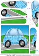 Funky Painted Car Fan Pyramage Topper