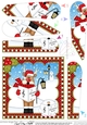 Christmas Rudolph Fan Pyramage Topper