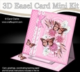 3D Easel Card Mini Kit - A Touch of Elegance - Flowers, Lace, Butterflies & Pearls