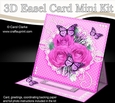 3D Easel Card Mini Kit - A Touch of Elegance - Flowers, Lace, Butterflies & Pearls
