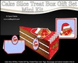 3D Christmas Cake Slice Treat Box Gift Set Mini Kit - Bobbin Robbin