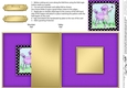 Cute Poodle Dog No-hole Fold Back Card