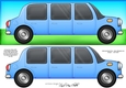 Large DL Stretch Limo Quick Card with 3D decoupage 