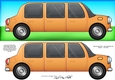 Large DL Stretch Limo Quick Card with 3D decoupage