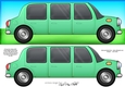 Large DL Stretch Limo Quick Card with 3D decoupage