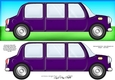 Large DL Stretch Limo Quick Card with 3D decoupage