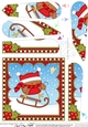 Christmas Fan Pyramage Topper - Bobbin Robin 